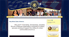 Desktop Screenshot of navywivesclubsofamerica.org